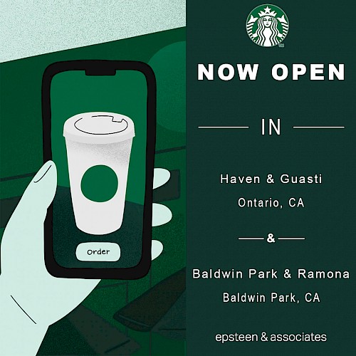 Now Open - 2 New Starbucks Locations