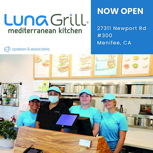 Luna Grill Now Open in Menifee