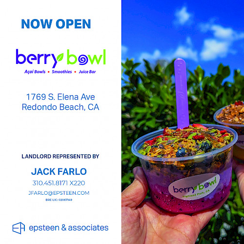 Berry Bowl Now Open at The Riviera in Redondo Beach