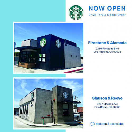 Two New Starbucks Locations | Los Angeles & Pico Rivera
