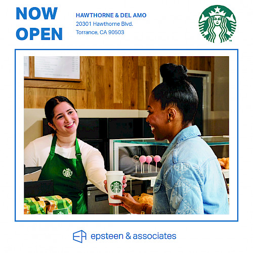 Starbucks Now Open | 20301 Hawthorne Blvd.