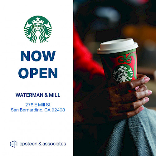 Now Open | Starbucks in San Bernardino (Waterman & Mill)