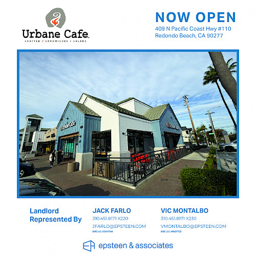 Urbane Cafe Now Open | Redondo Shores Shopping Center