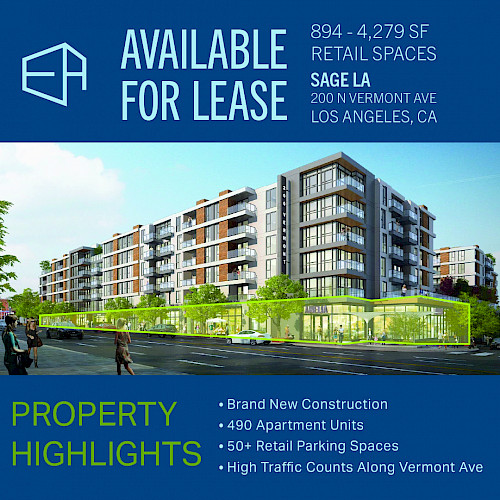 Premium Retail Spaces ranging from 894-4,279 SF | Sage LA