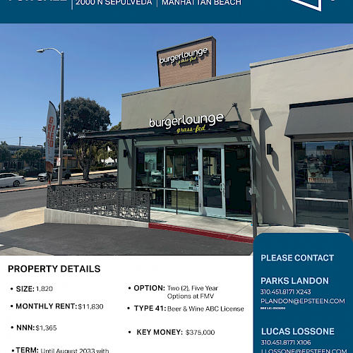 Rare South Bay Restaurant Opportunity | Manhattan Beach