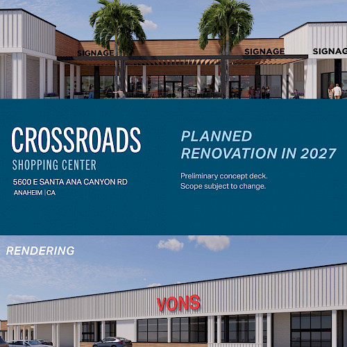 Exterior Renovation | Crossroads Shopping Center